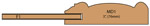 Allstyle Cabinet Doors : cutaway of Arial Cabinet Door